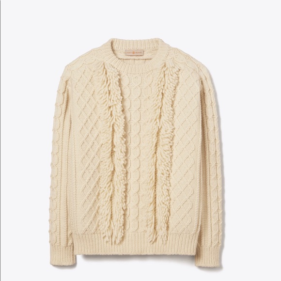 NWT Tory Sport Fringe Sweater - Picture 2 of 5